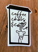 Load image into Gallery viewer, Coffee, Chaos, &amp; Cattle Sticker
