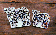Load image into Gallery viewer, Small Black, Grey, &amp; White Cheetah Print Decals
