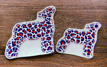 Load image into Gallery viewer, Red, White, &amp; Blue Cheetah Print Decals
