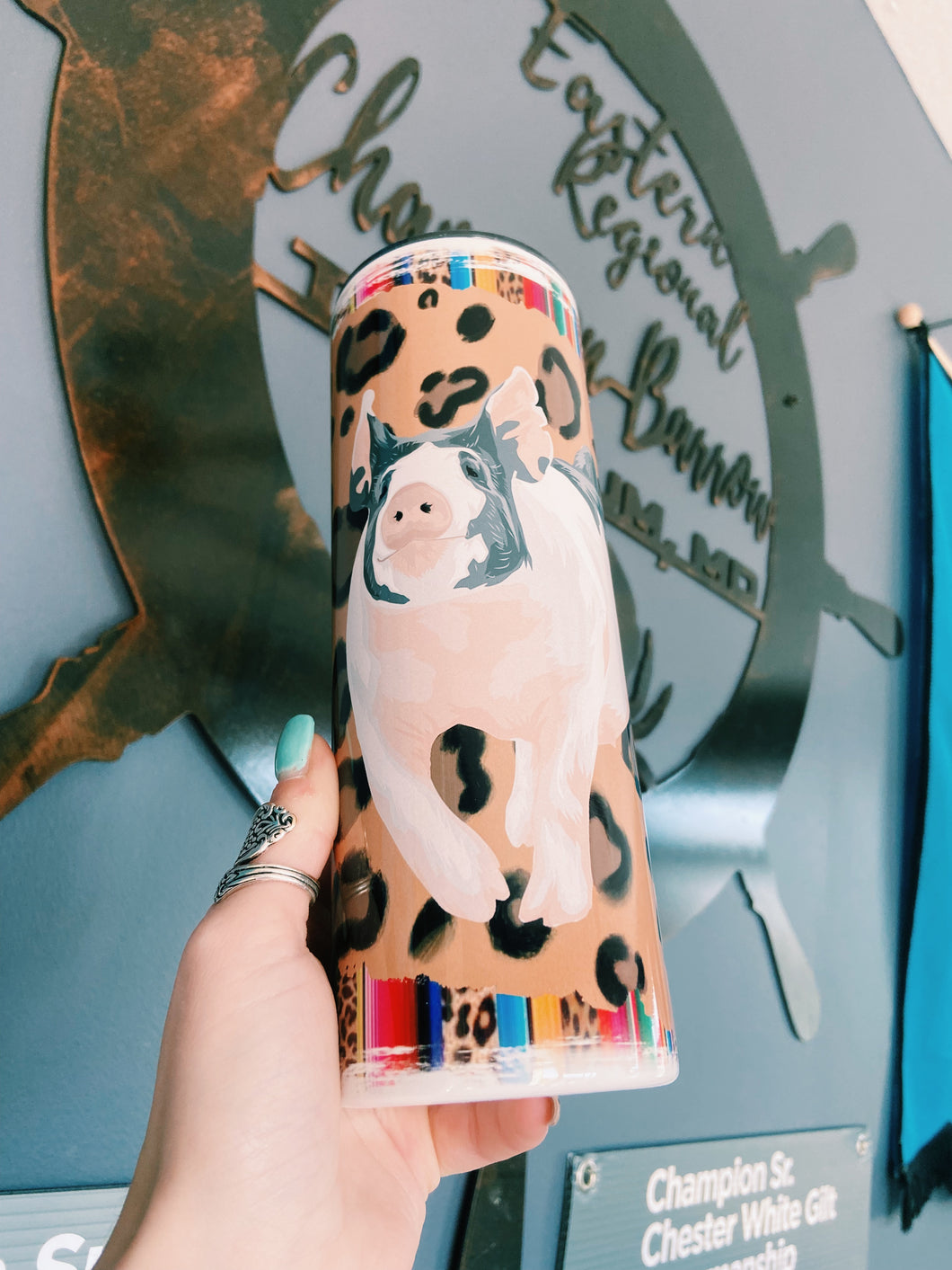 Cheetah Print & Serape Crossbred Tumbler