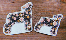 Load image into Gallery viewer, Dark Grey/Black Floral Decals
