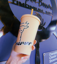 Load image into Gallery viewer, Dream Big Dreamer Pastel Orange Lamb Tumbler
