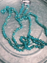 Load image into Gallery viewer, Teal &amp; Gold Beaded Necklace
