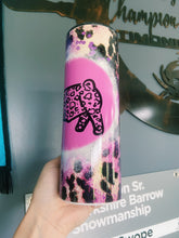 Load image into Gallery viewer, Pink &amp; Purple Cheetah Print Pig Tumbler
