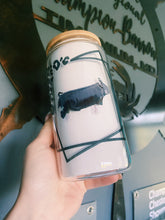 Load image into Gallery viewer, Pig Glass Jar Tumblers
