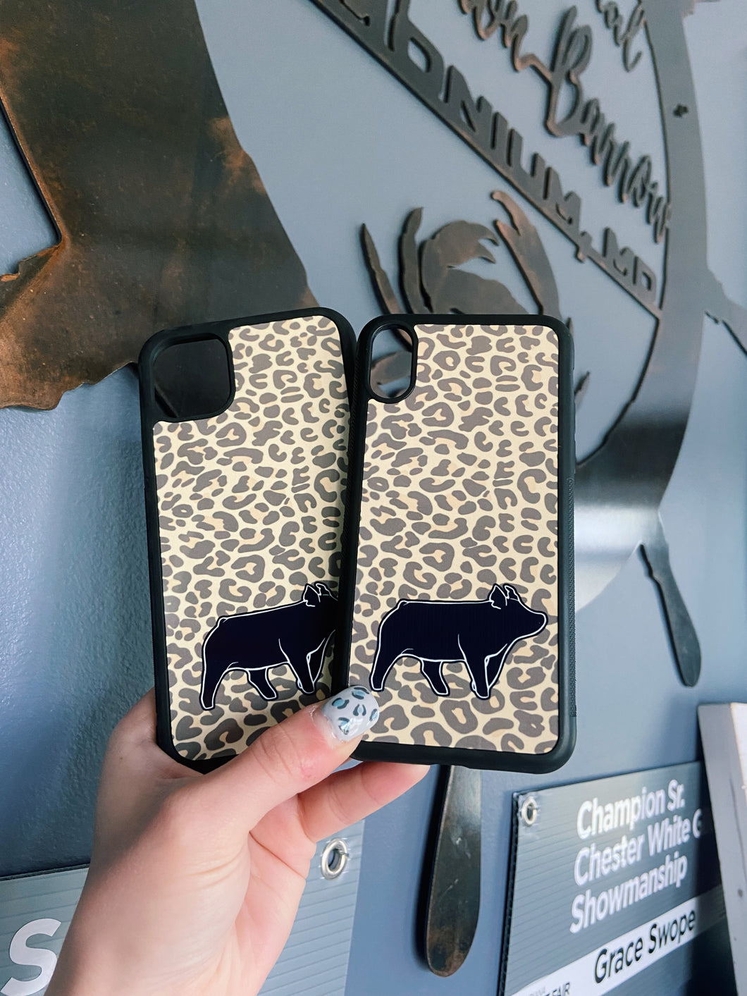 Cheetah Print Pig Phone Cases