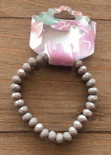 Load image into Gallery viewer, Light Purple/Grey Adjustable Beaded Bracelet
