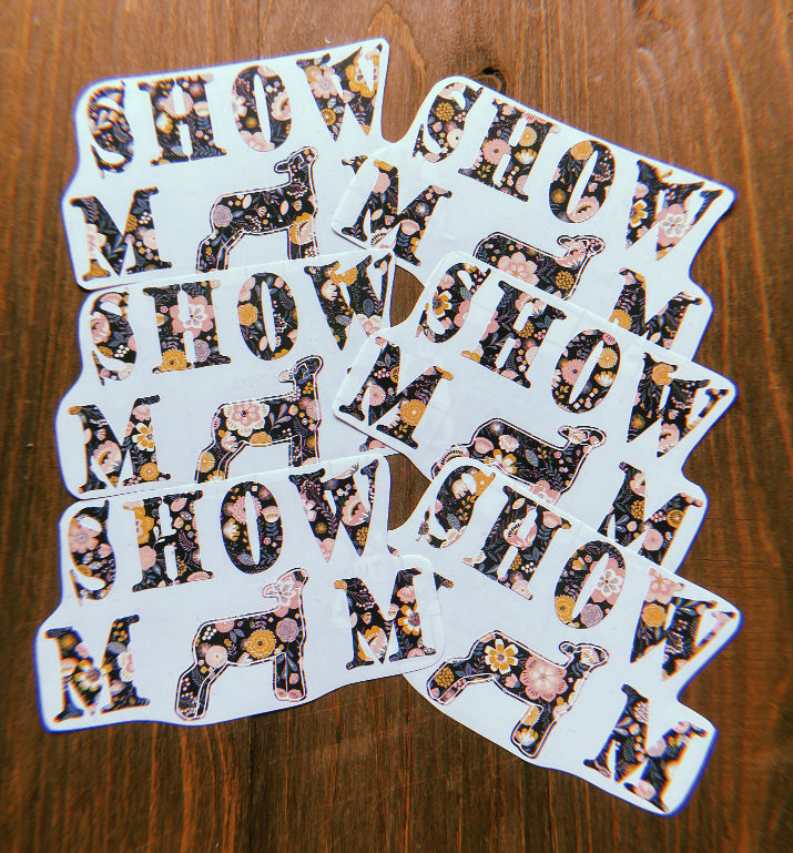 Show Mom Lamb Stickers