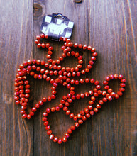 Load image into Gallery viewer, Vibrant Red Beaded Necklace
