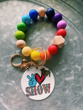 Load image into Gallery viewer, Rainbow Livestock Beaded Wristlet
