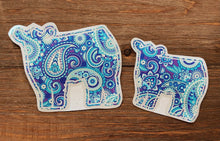 Load image into Gallery viewer, Blue, Teal, &amp; Purple Paisley Decals
