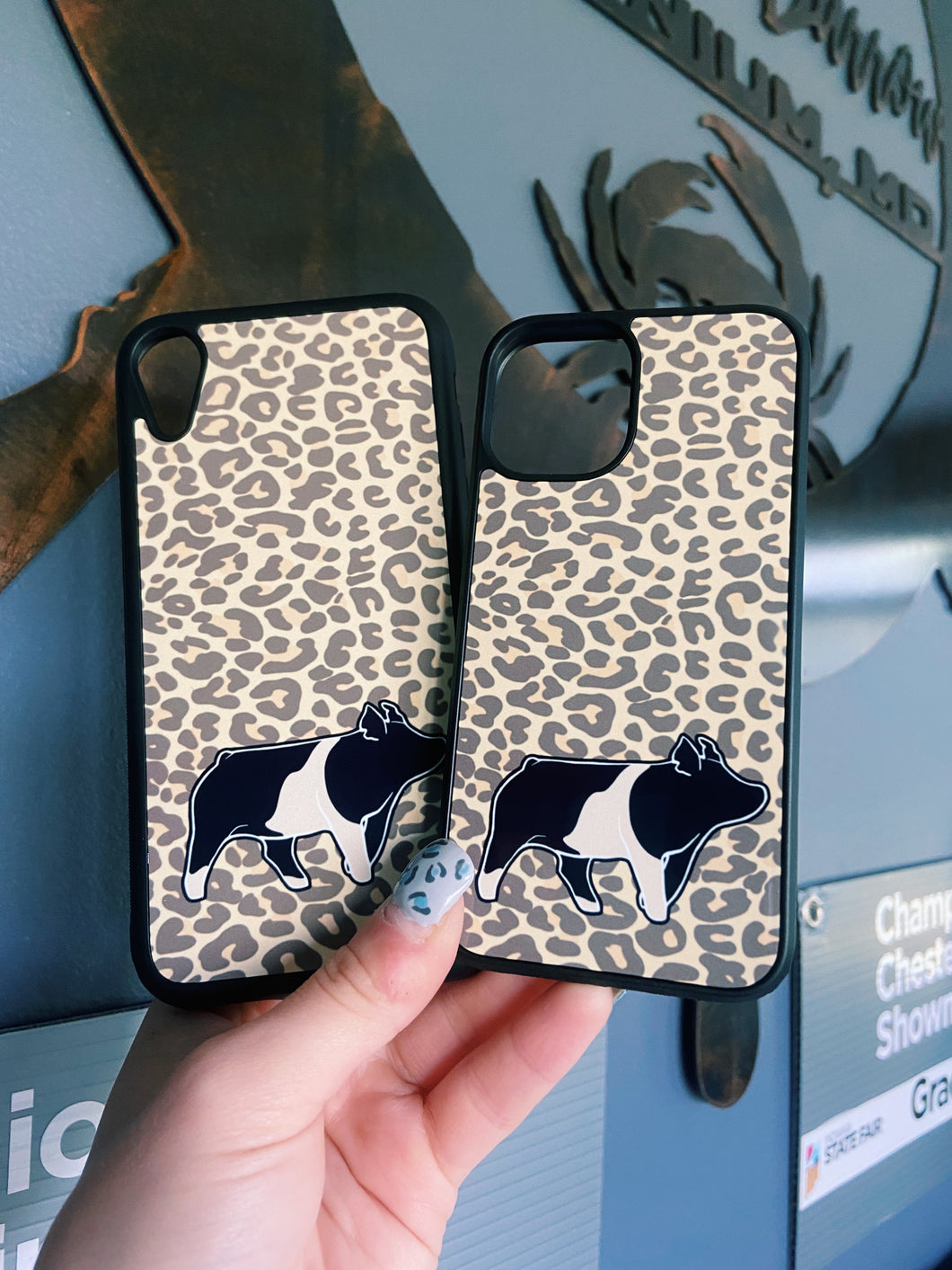 Cheetah Print Crossbred Pig Phone Cases