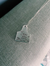 Load image into Gallery viewer, Show Mom Pig Ear Tag Necklace
