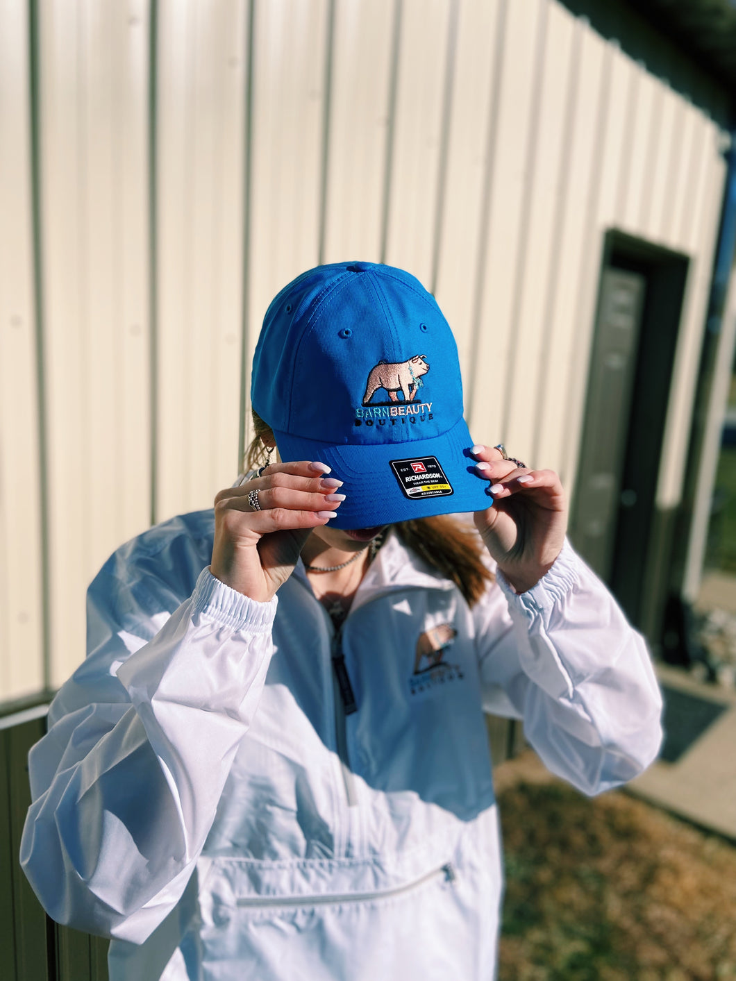 Barn Beauty Boutique Blue Hat