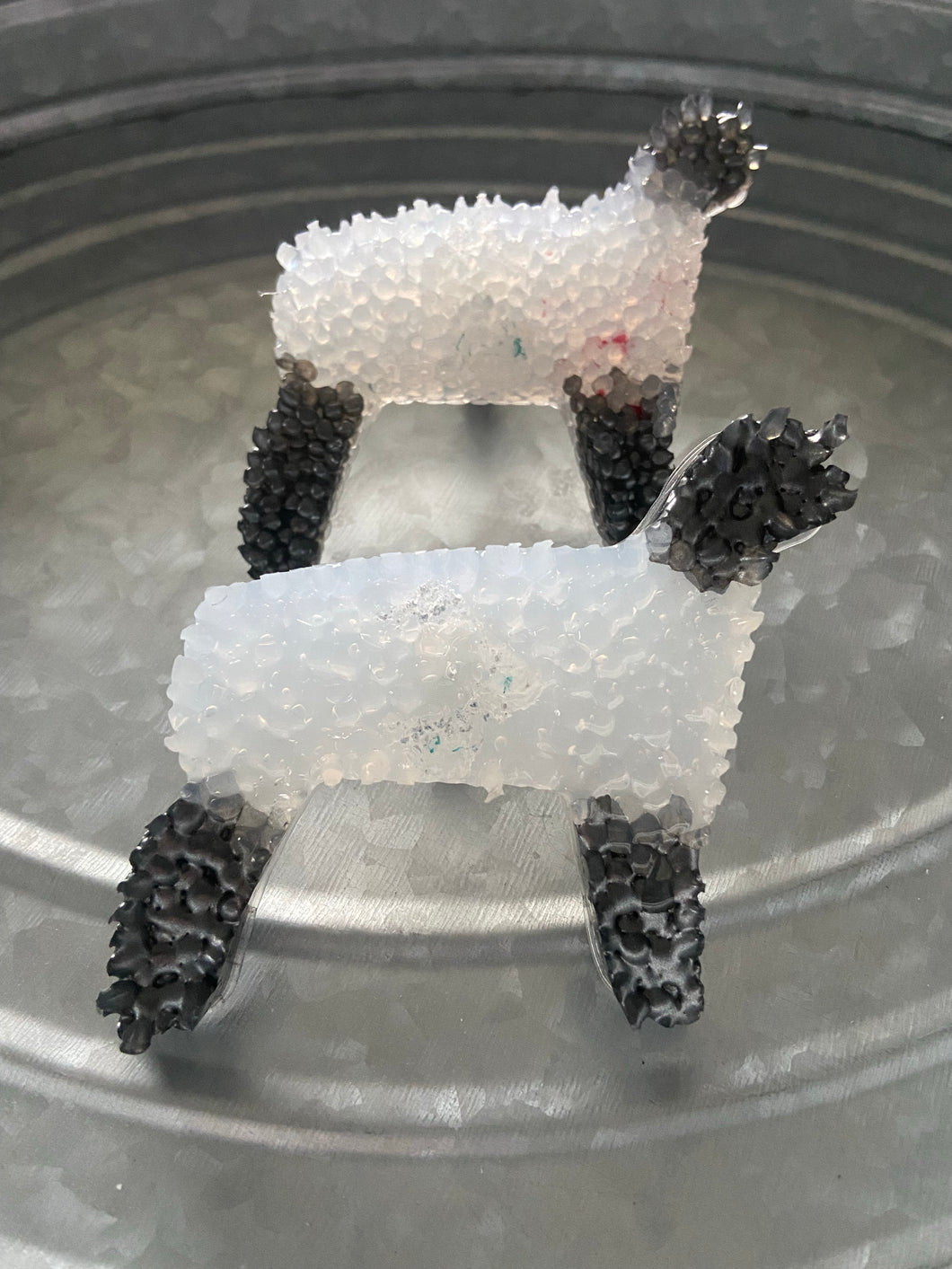 Black & White Lamb Car Vent Clips