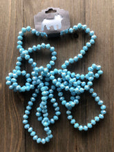 Load image into Gallery viewer, Glossy Blue Beaded Necklace
