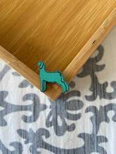 Load image into Gallery viewer, Turquoise Goat Wooden Stud Earrings
