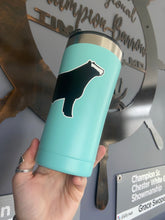 Load image into Gallery viewer, Crossbred Steer Turquoise/Blue Tumbler
