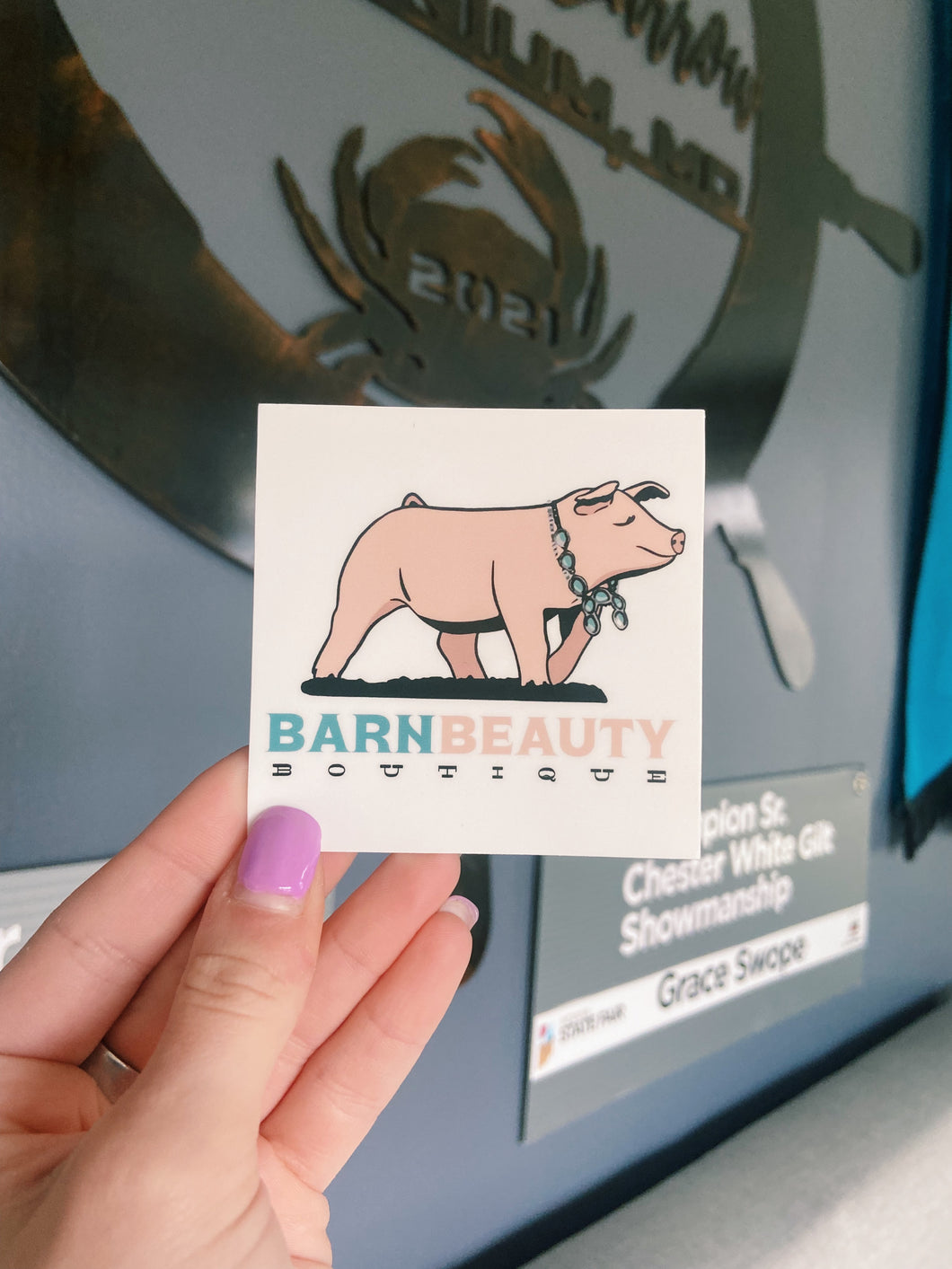 Barn Beauty Boutique Sticker