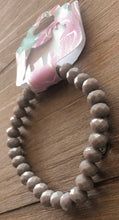 Load image into Gallery viewer, Light Purple/Grey Adjustable Beaded Bracelet
