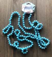 Load image into Gallery viewer, Medium Blue Beaded Necklace
