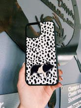 Load image into Gallery viewer, Black &amp; White Dotted Crossbred Pig Phone Cases
