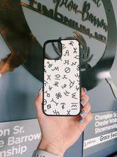 Load image into Gallery viewer, White/Light Grey &amp; Black Branded Phone Cases
