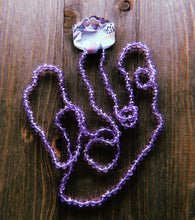 Load image into Gallery viewer, Light Purple Clear Beaded Necklace
