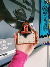 Load image into Gallery viewer, Black Cowhide Genuine Leather Number Holders
