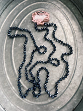 Load image into Gallery viewer, Dark Blue Iridescent Beaded Necklace
