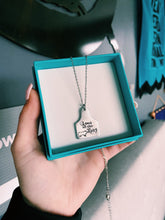 Load image into Gallery viewer, Queen Of The Ring Pig Ear Tag Necklace
