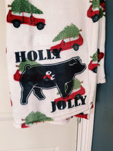 Load image into Gallery viewer, Holly &amp; Jolly Pig Blanket
