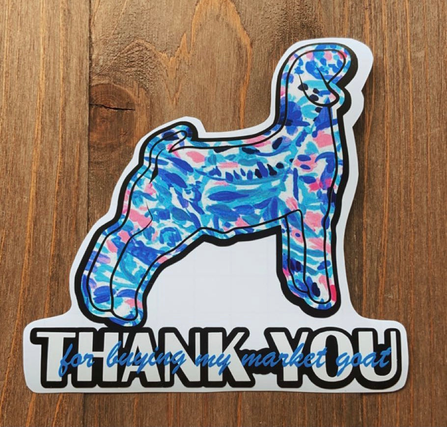 Buyer’s Thank You Goat Sticker
