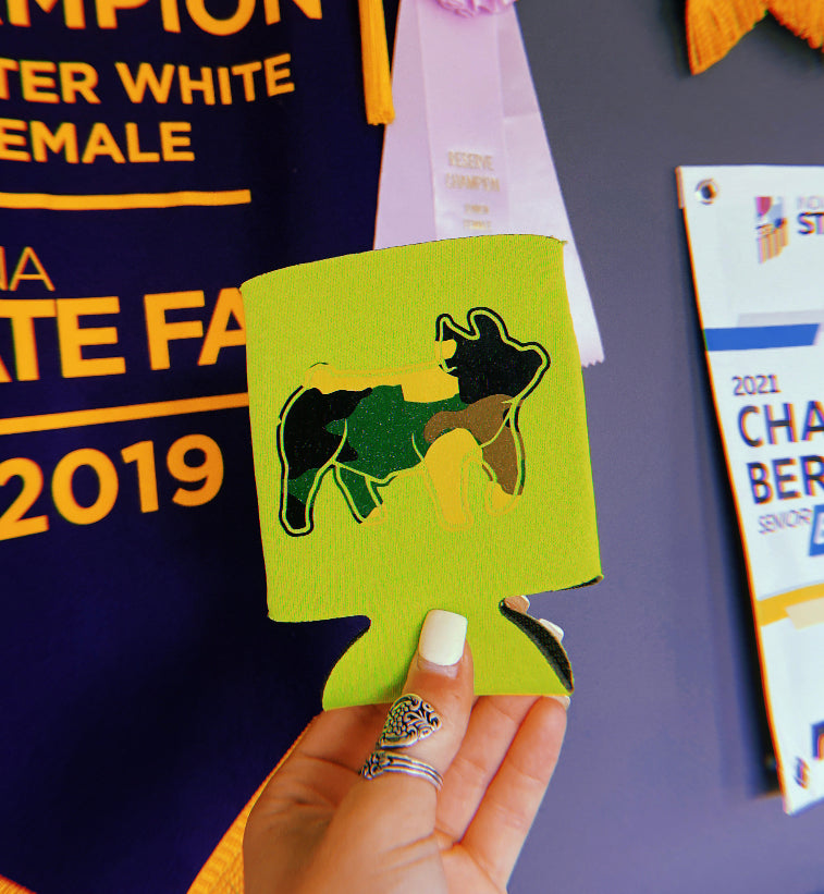 Green Camo Pig Koozie