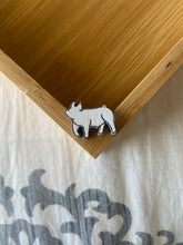 Load image into Gallery viewer, White Pig Wooden Stud Earrings
