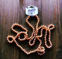 Load image into Gallery viewer, Shimmery Peach Beaded Necklace
