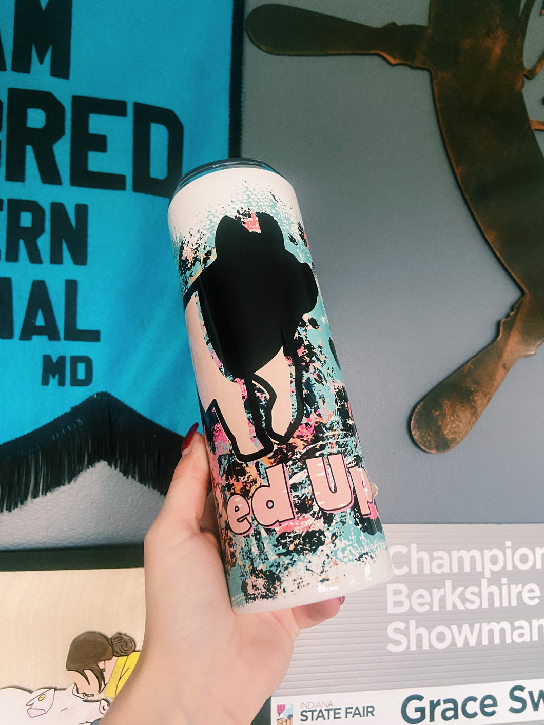 Hamped Up Pig Tumbler