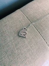 Load image into Gallery viewer, Cheetah Print Pig Ear Tag Necklace
