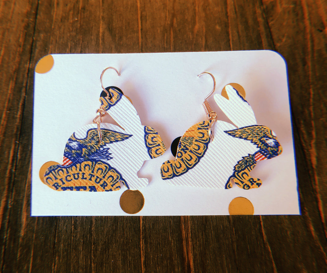 Mini FFA Rabbit Earrings