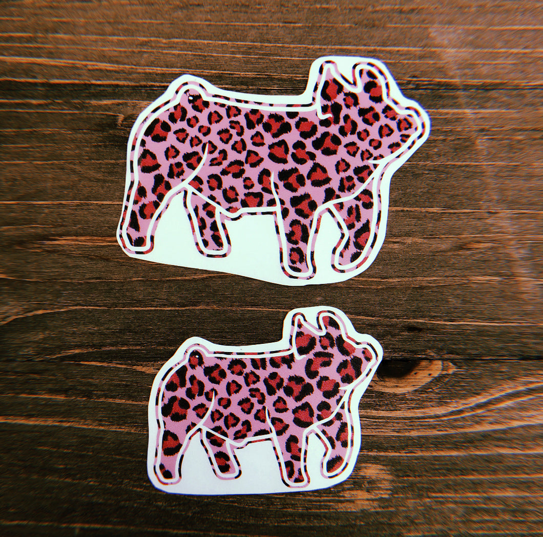 Pink Cheetah Print Decals