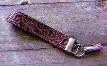 Load image into Gallery viewer, Metallic Pink Rose Textured/Stamped Wristlets
