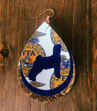 Load image into Gallery viewer, FFA Goat Teardrop Shaped Earrings
