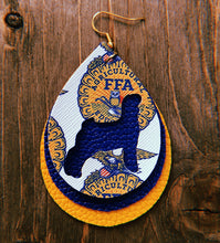 Load image into Gallery viewer, FFA Goat Teardrop Shaped Earrings
