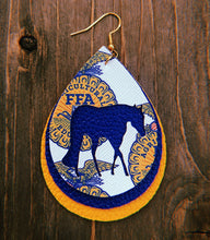 Load image into Gallery viewer, FFA Horse Teardrop Shaped Earrings
